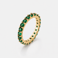 Dainty Emerald  Eternity Ring