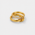 Dazzling Multi Layer Alison Crystals Ring
