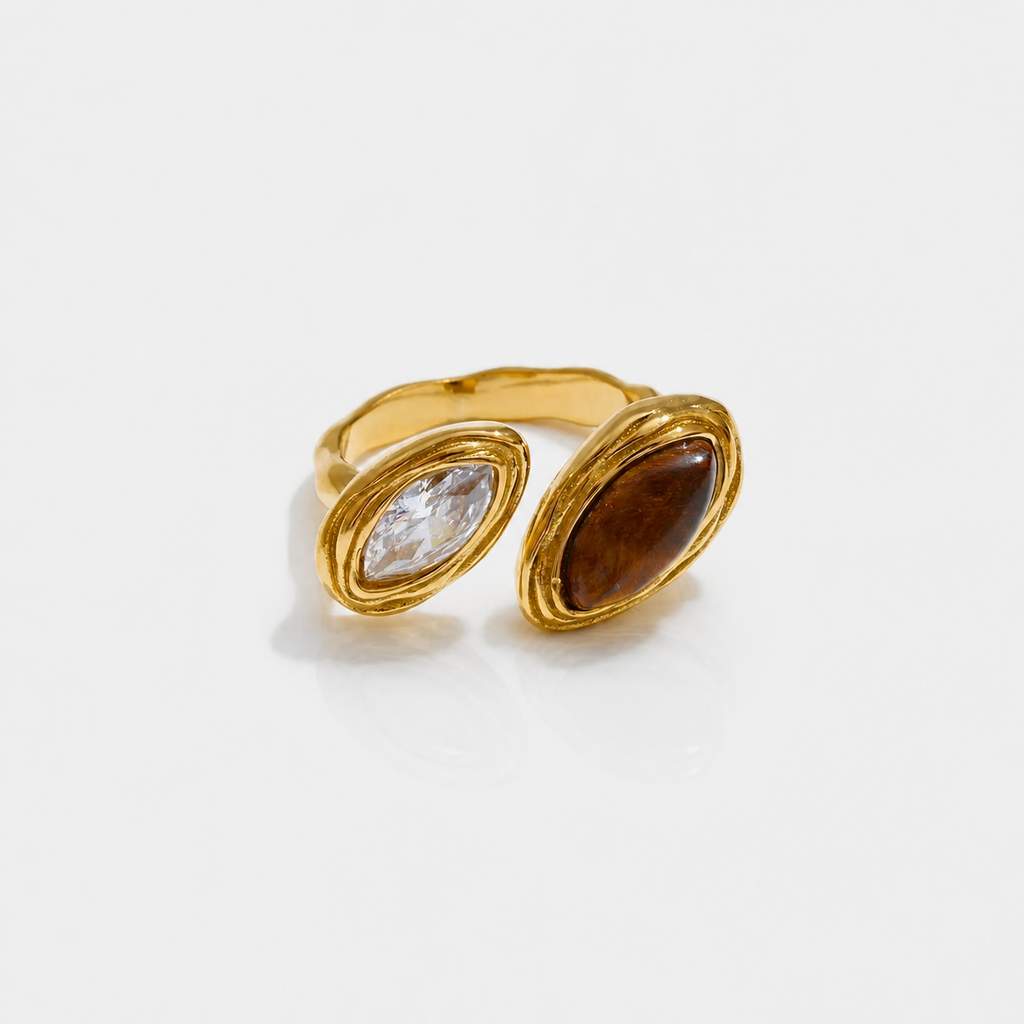 Double Marquise Bypass Ring