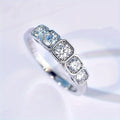 Vintage Bezel Crystal Eternity Ring