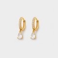 Crystal Gold Earrings