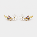 Crystal White Blossom Earrings