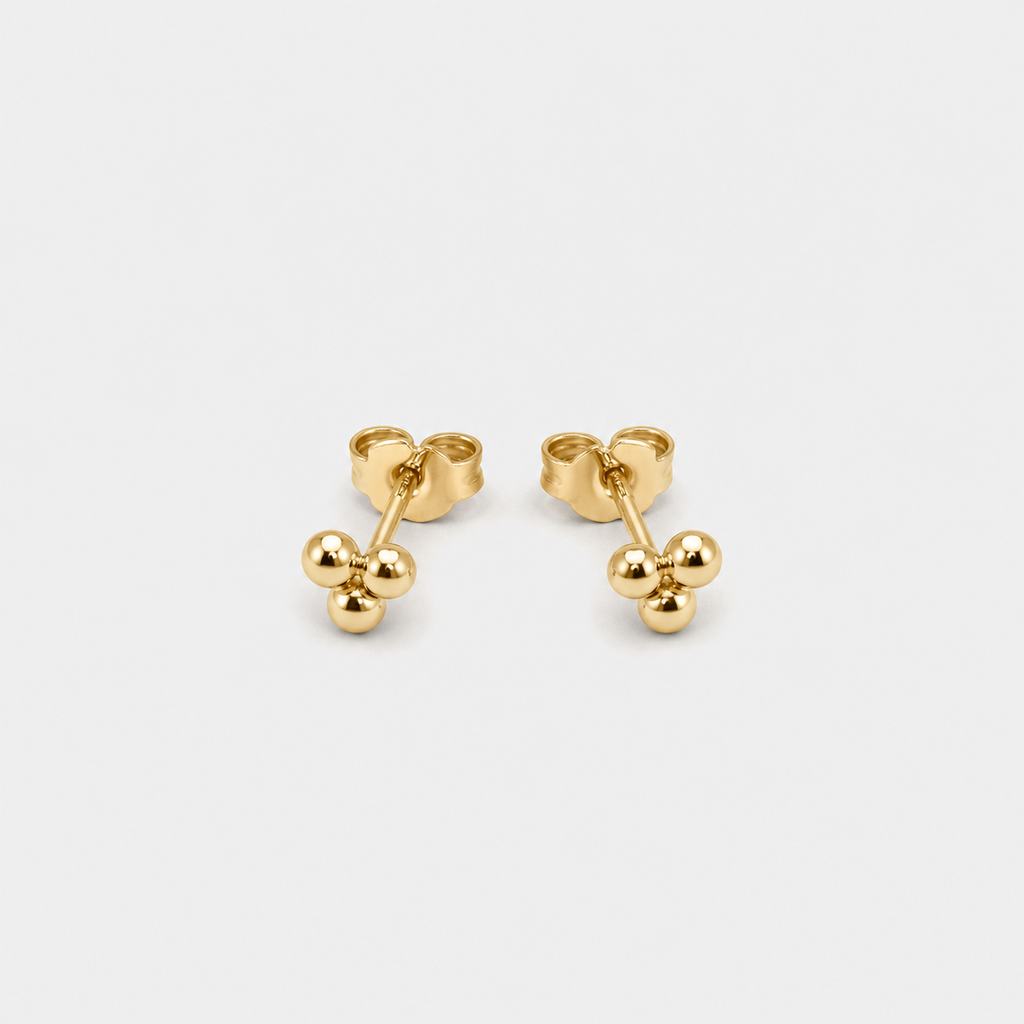 Trio Micro Studs Gold or Silver
