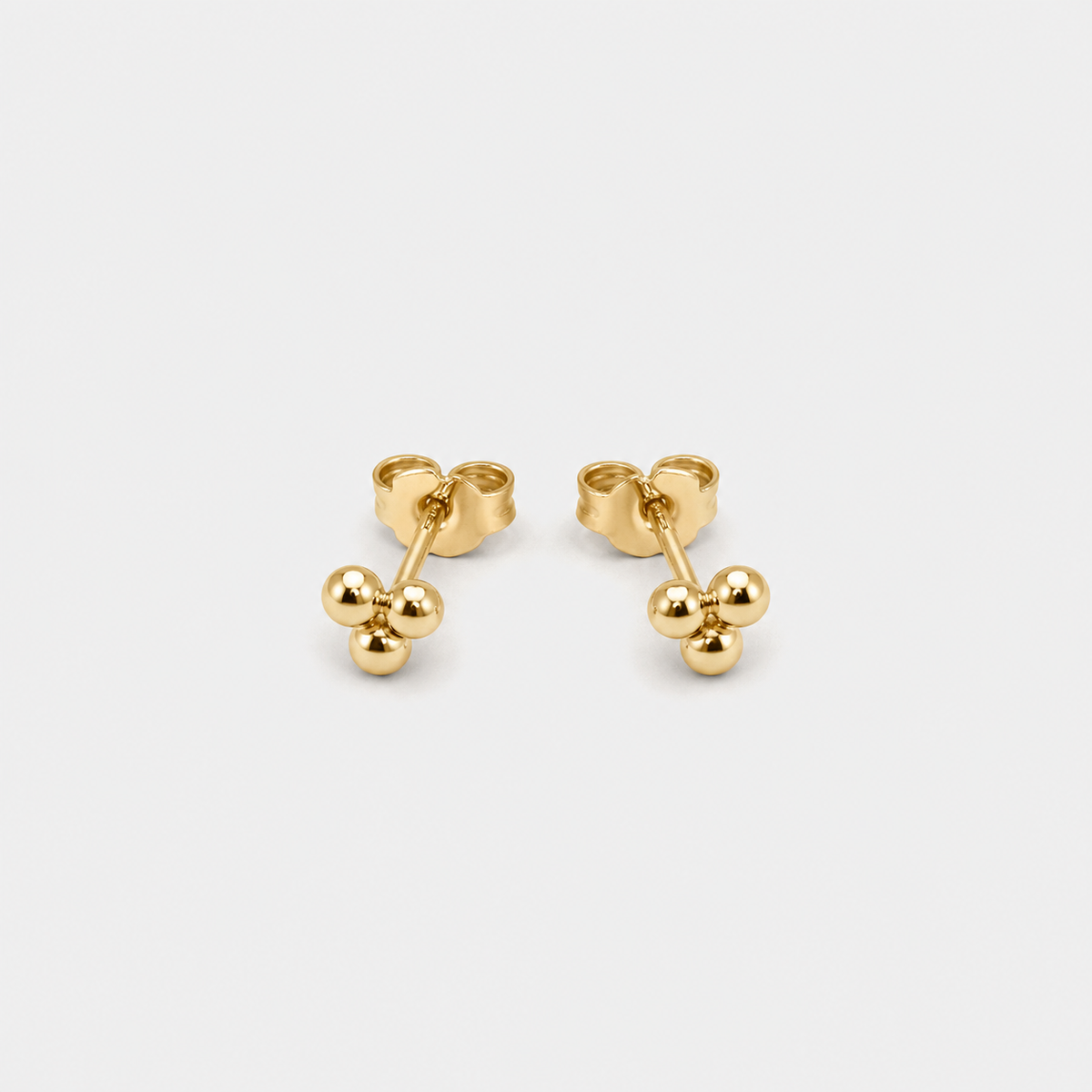 Trio Micro Studs Gold or Silver