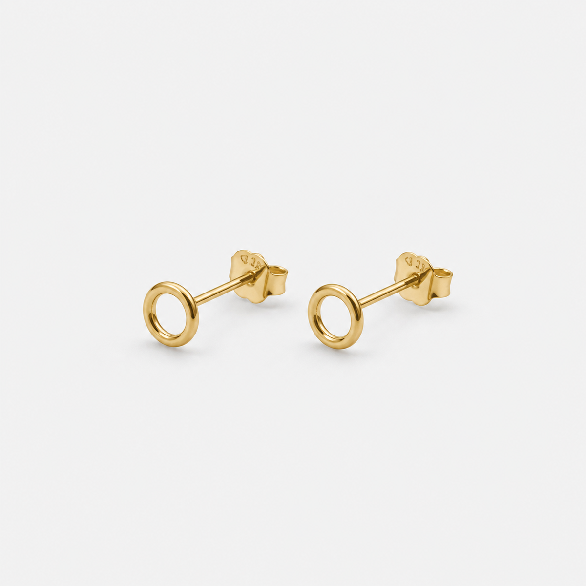 Micro Circle Studs Gold or Silver