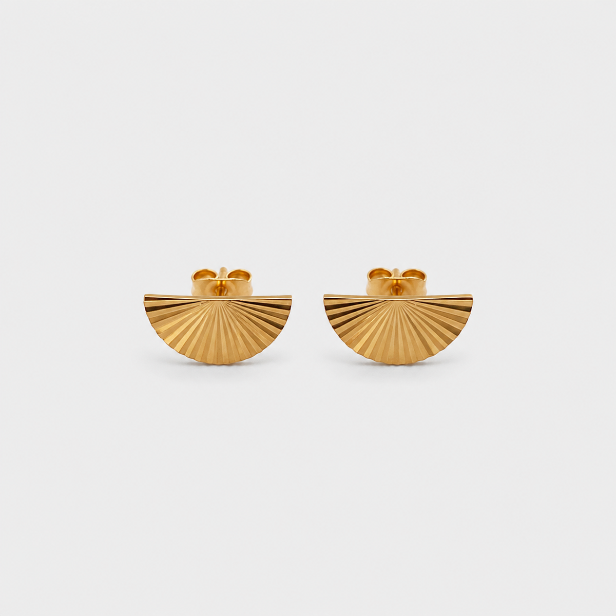 Everyday Gold Sunrise Crescent Studs