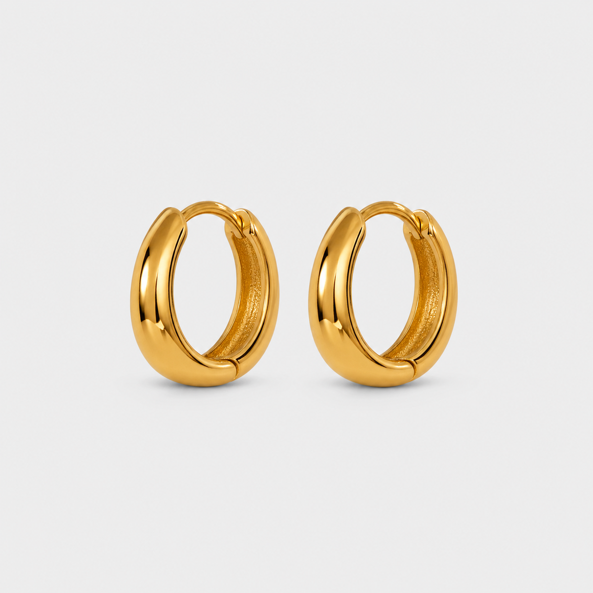 Classic Minimal Wide Hoop Earrings