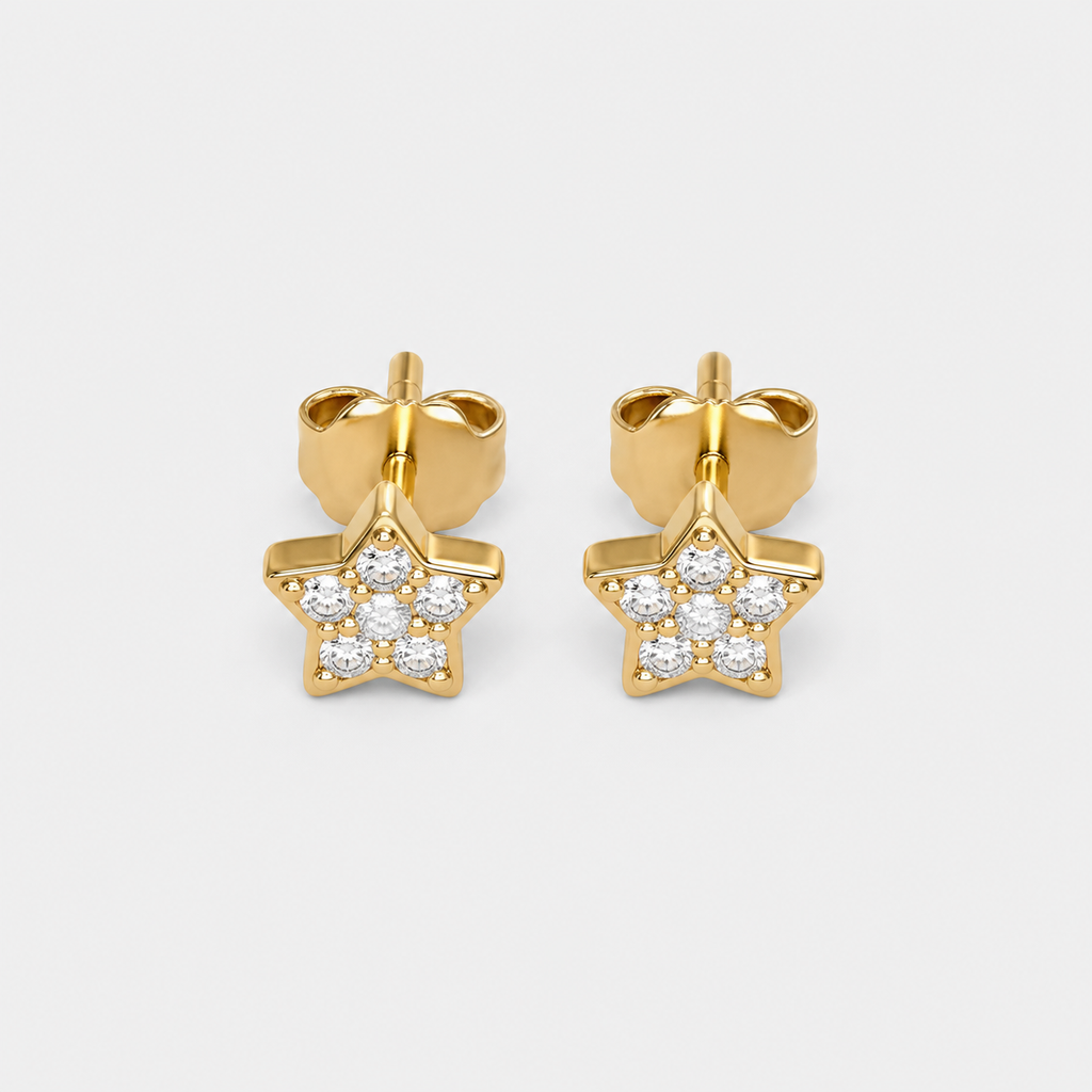 Micro Star Stud Earrings