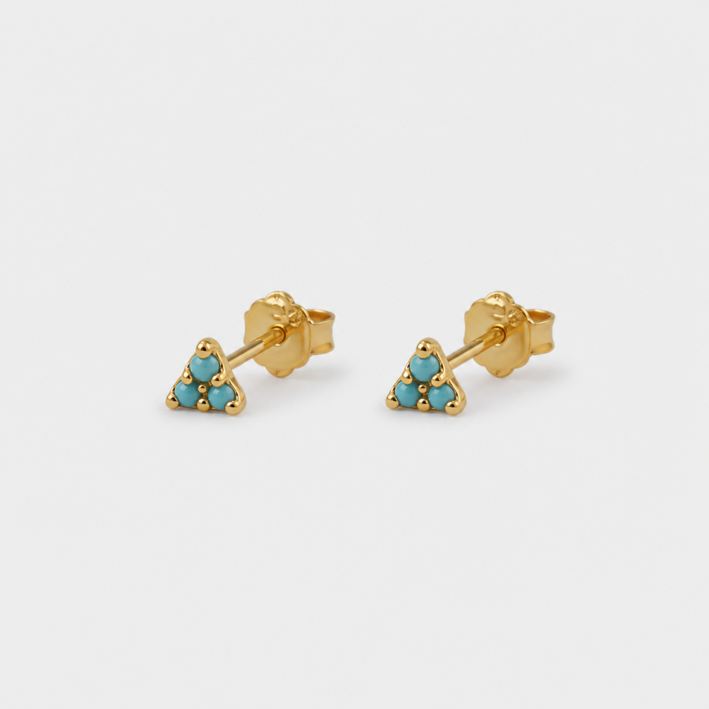 Trio Turquoise Micro Studs