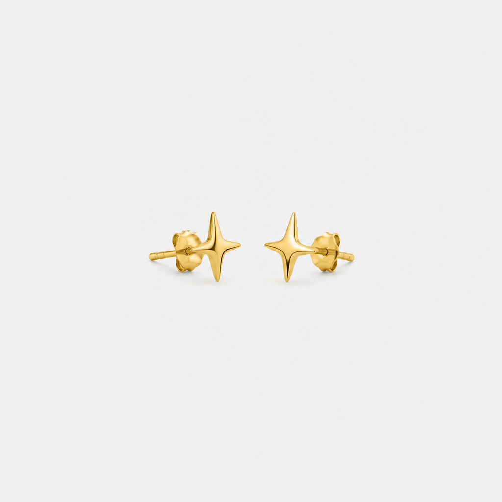 Gold or Silver Starlight Studs