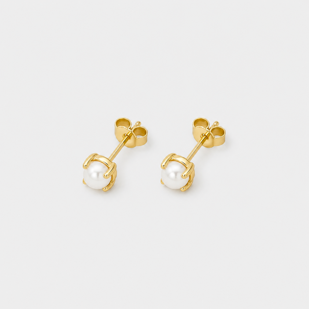 Gold Pearl Studs Small