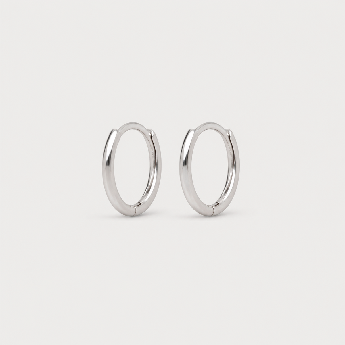Silver Essential Huggie Hoops