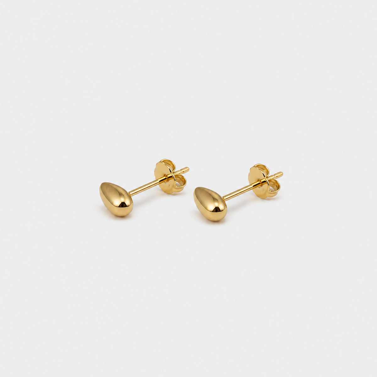 Minimal Pebble Stud Earrings