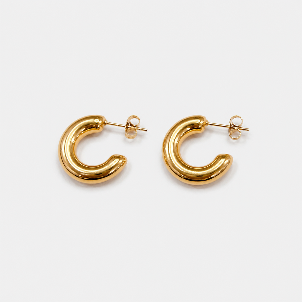 Everyday Chubby Hoops Gold