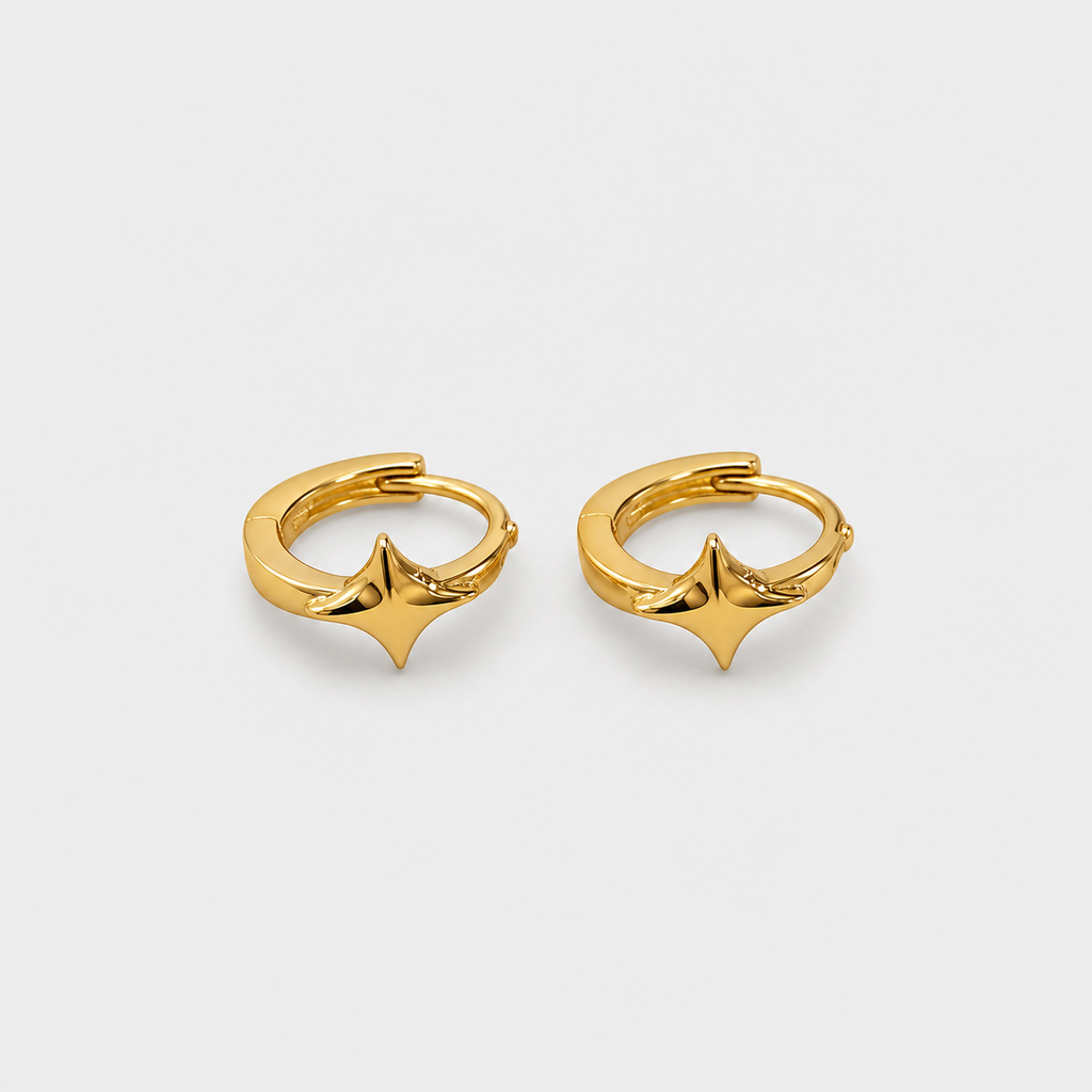 Starlight Huggie Hoop Earrings
