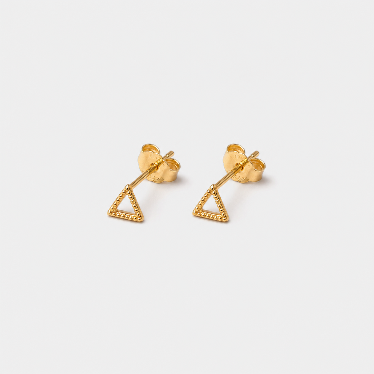 Triangle Outline Studs Earrings