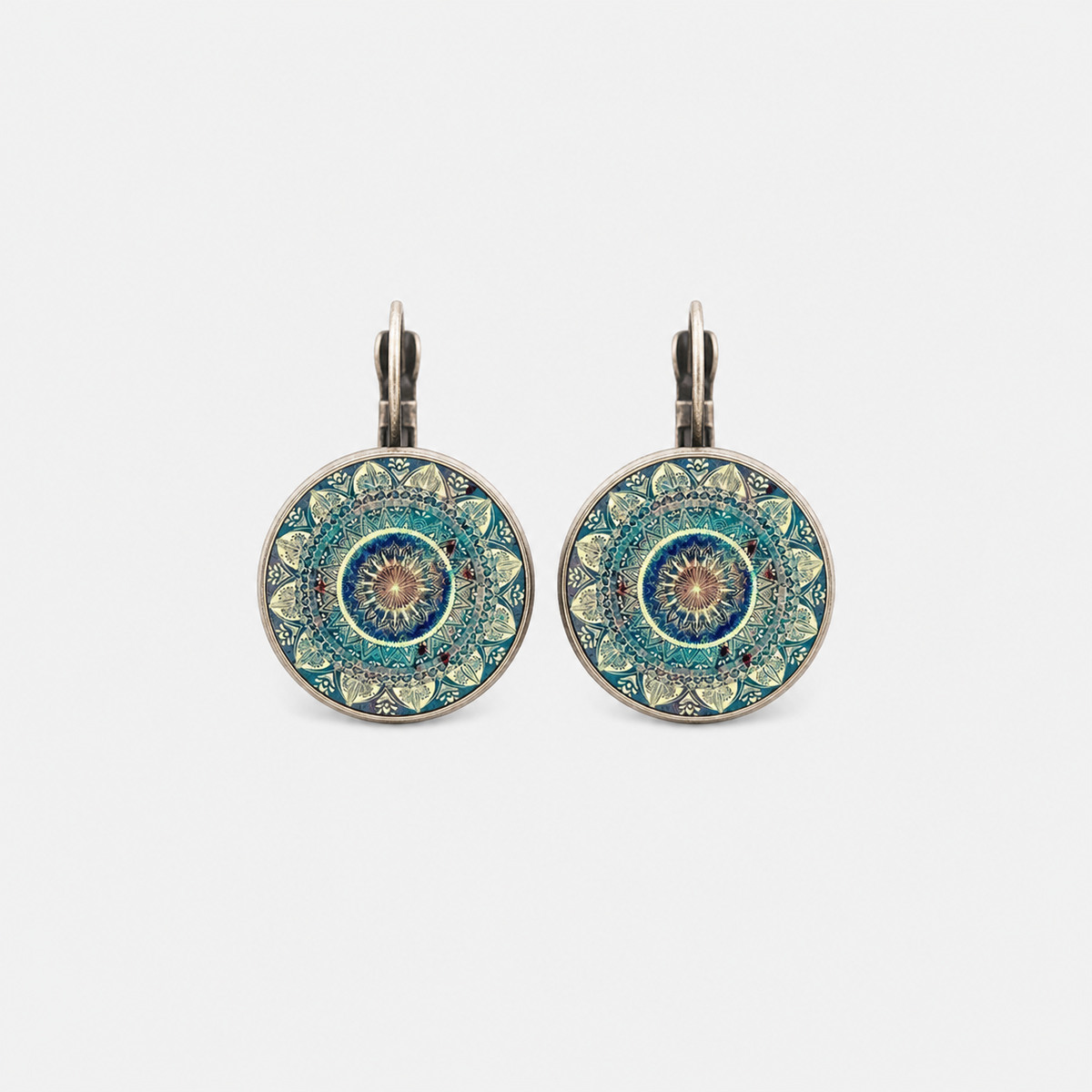 Mandala Time Gemstone Earrings