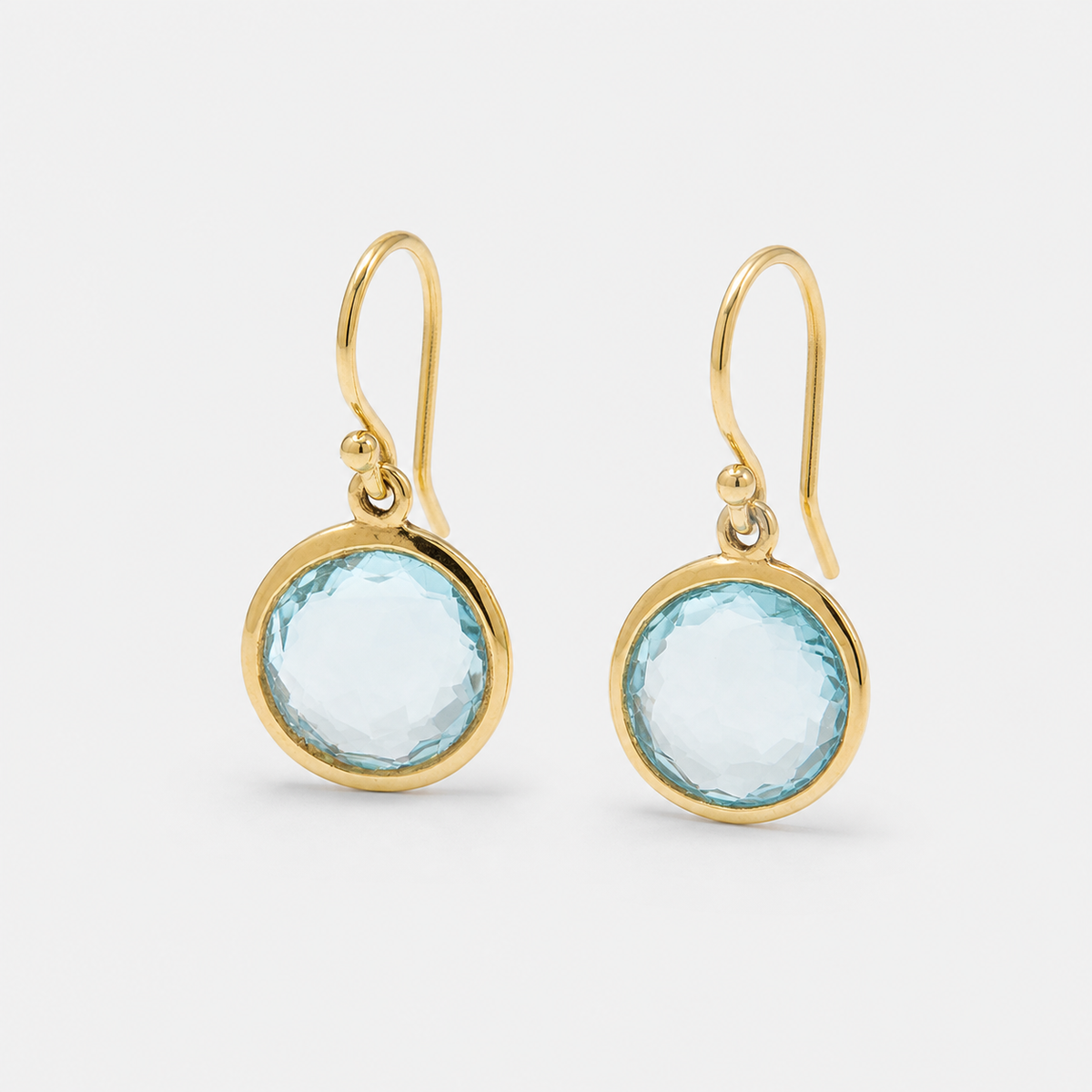 Vintage Blue Crystal Earrings