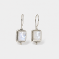 Lustre Square Moonstone Earrings