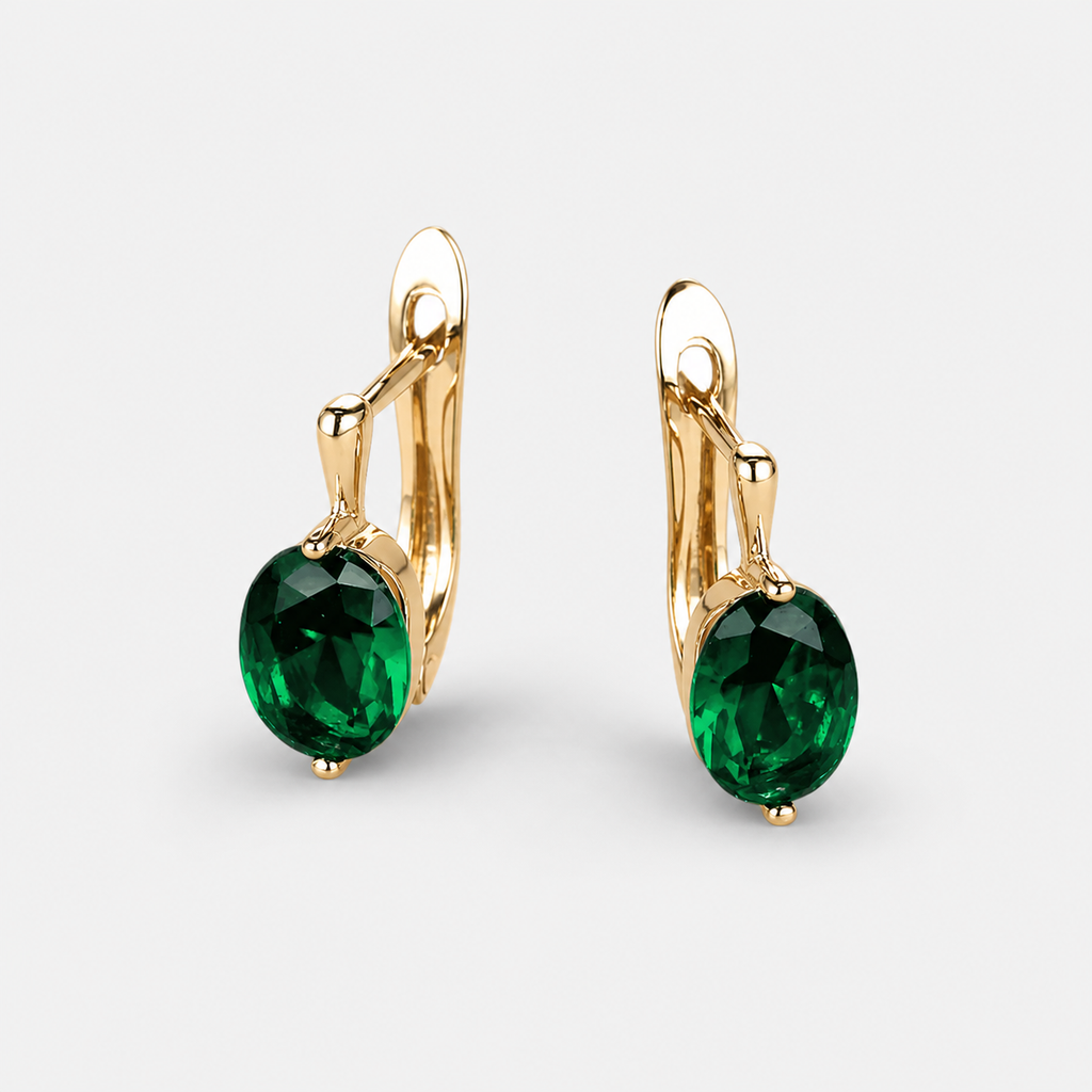 Oval Glow Dangle Earrings