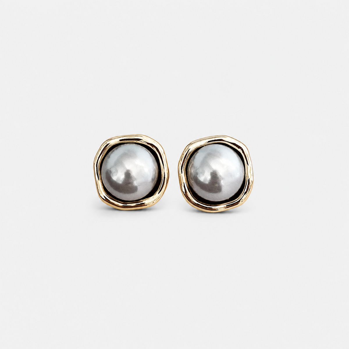 Sophisticated Black Pearl Earrings