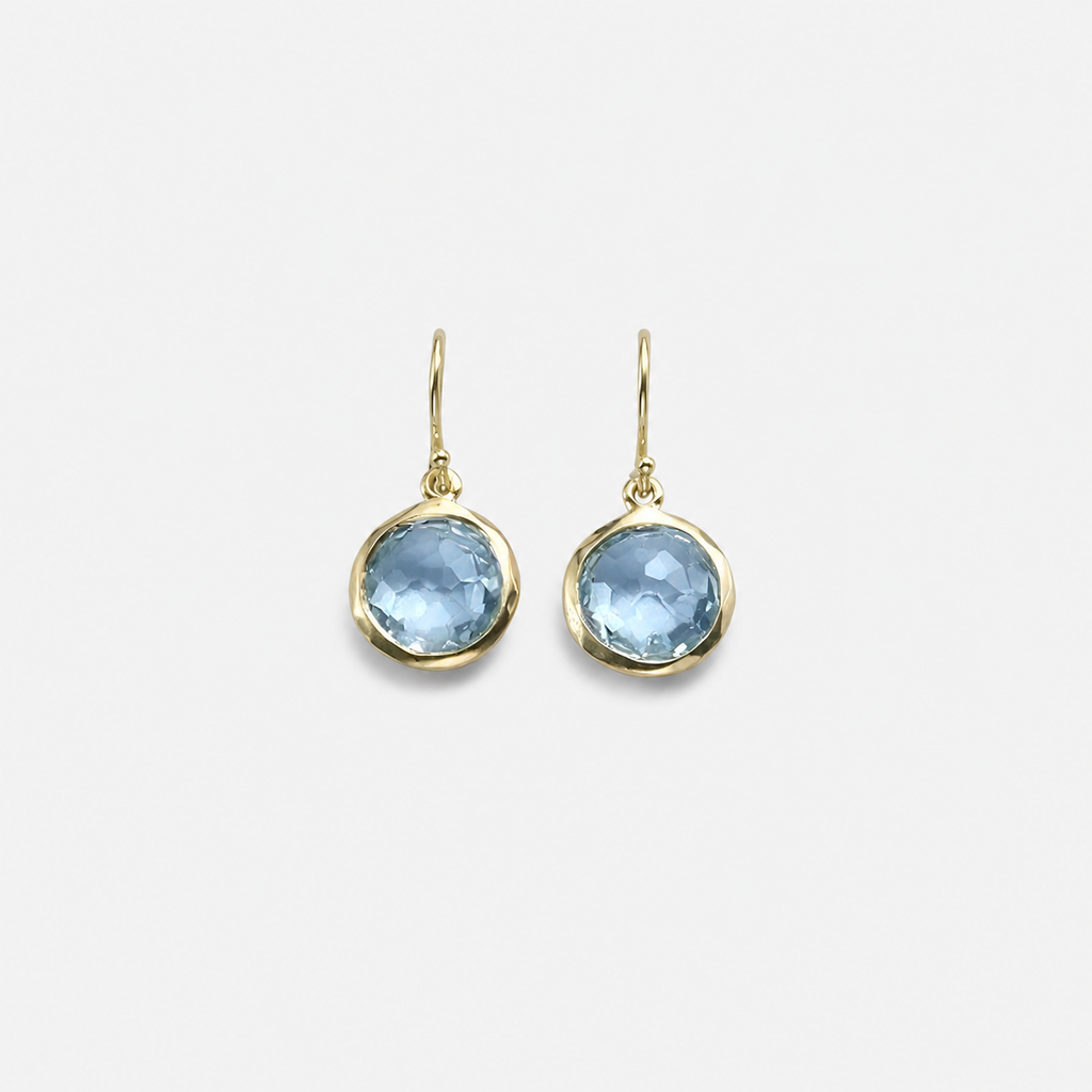 Chic Blue Crystal Earrings