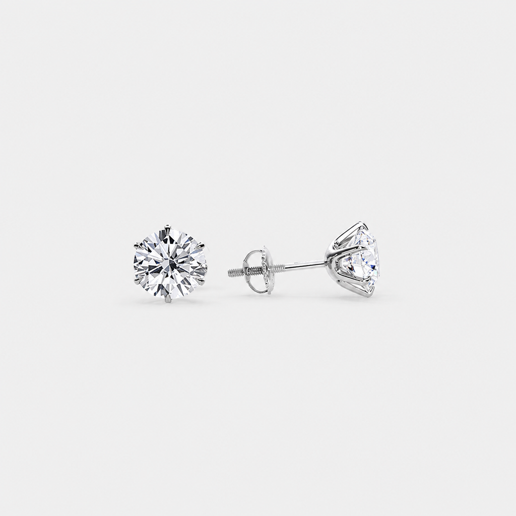 Chic White Gold Tera Earrings
