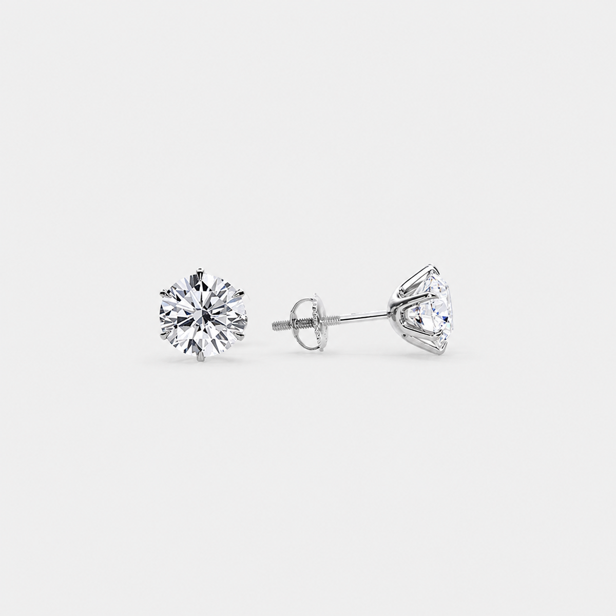 Chic White Gold Tera Earrings