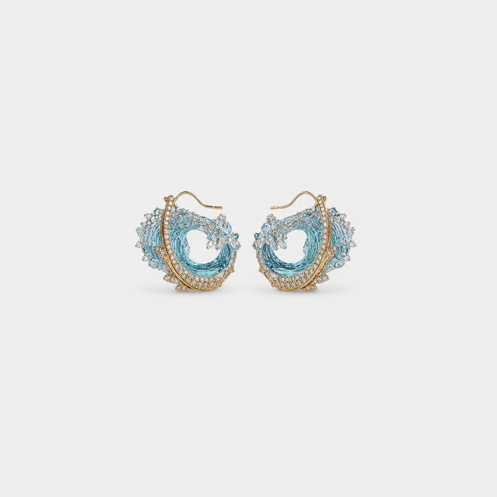 Earrings with the Spirit of the Ocean