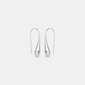 Sterling Silver Water Drop Hoop Earrings