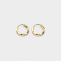 Sterling Silver Round Inlaid Earrings