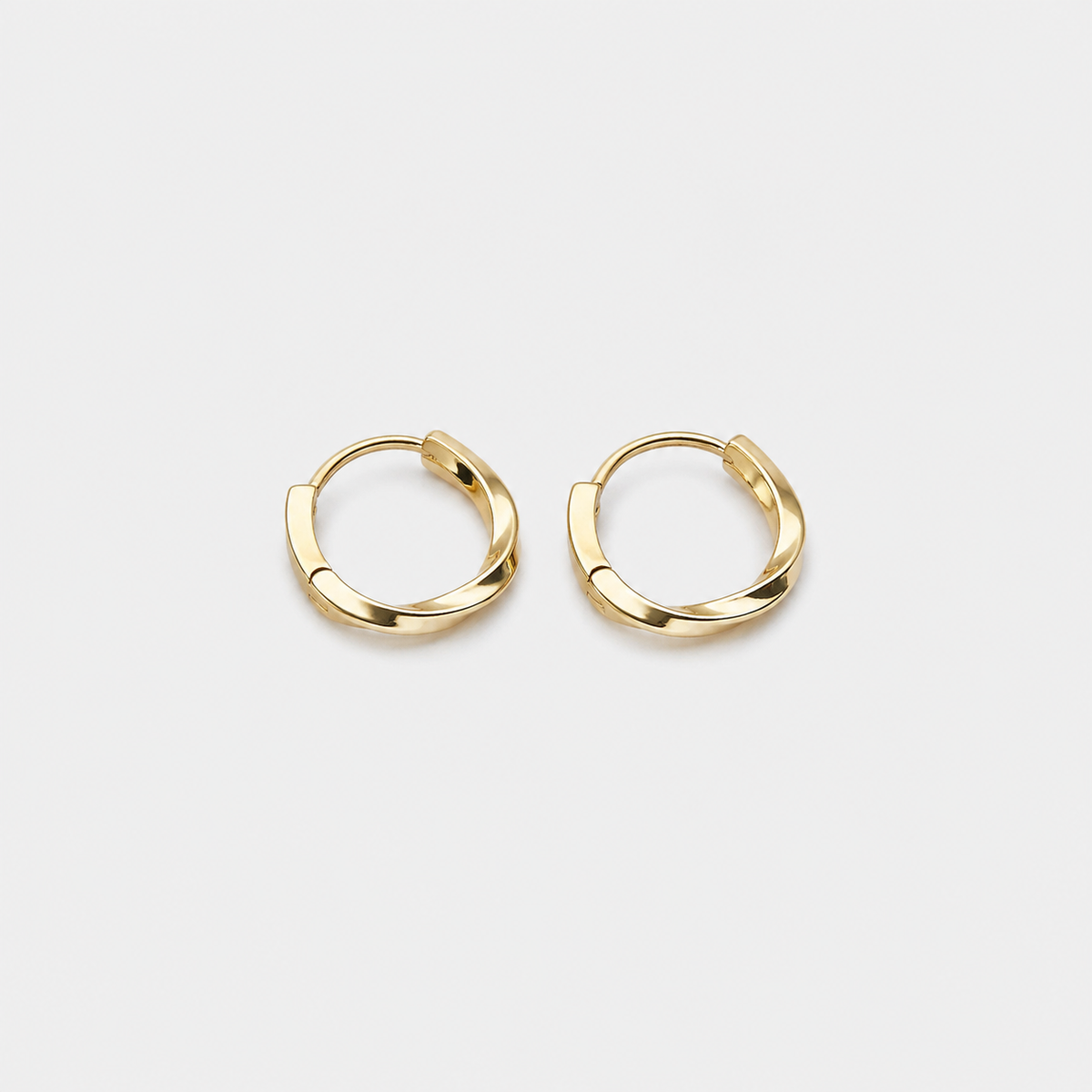 Sterling Silver Round Inlaid Earrings