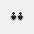Black Heart Earrings