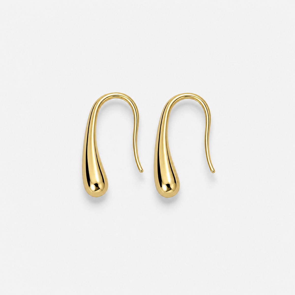Water Drop Polished Earrings