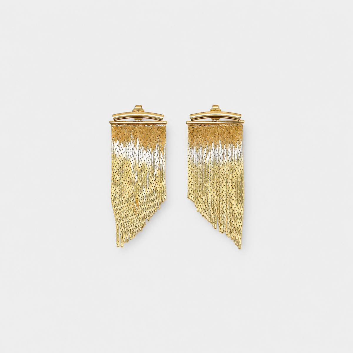 Vintage Golden Curtain Earrings