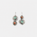 Classic Silver Earrings with Natural Vintage Design