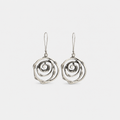 Vintage Silver Labyrinth Earrings