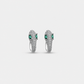 Sterling Silver Snake Earrings