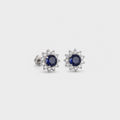 Sapphire Celestial Bloom Earrings