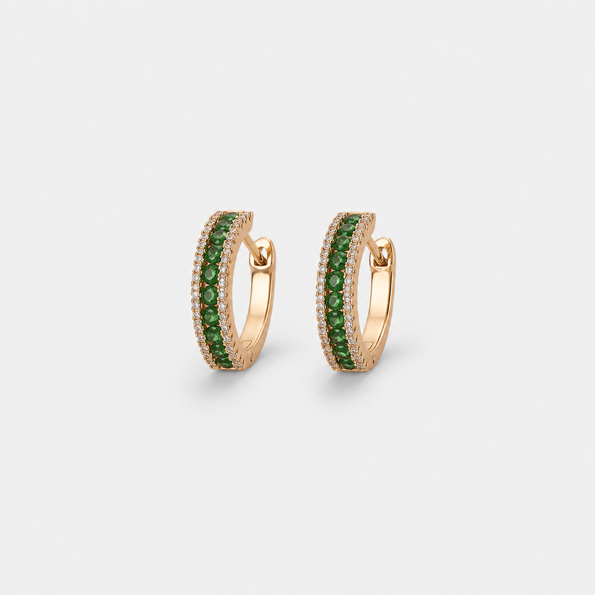Elegant Emerald Glow Earrings
