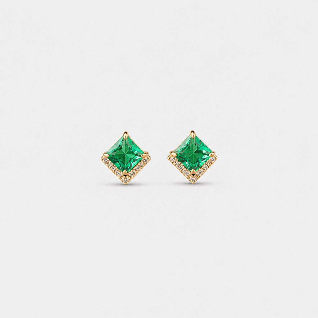 Elegant Prism Halo Earrings
