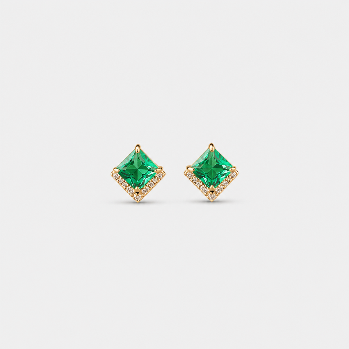 Elegant Prism Halo Earrings