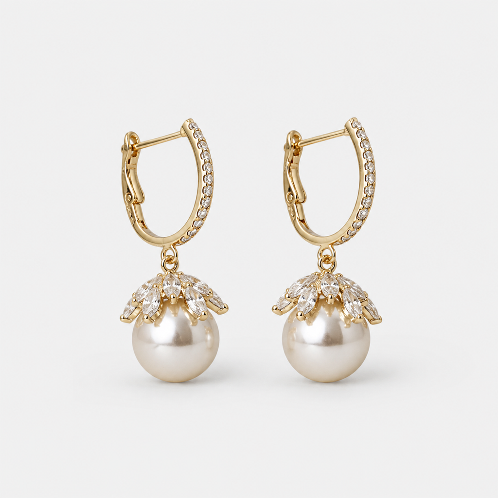 Elegant Malia Pearl Earrings