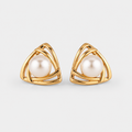 Classic Pearl and Gold Earrings