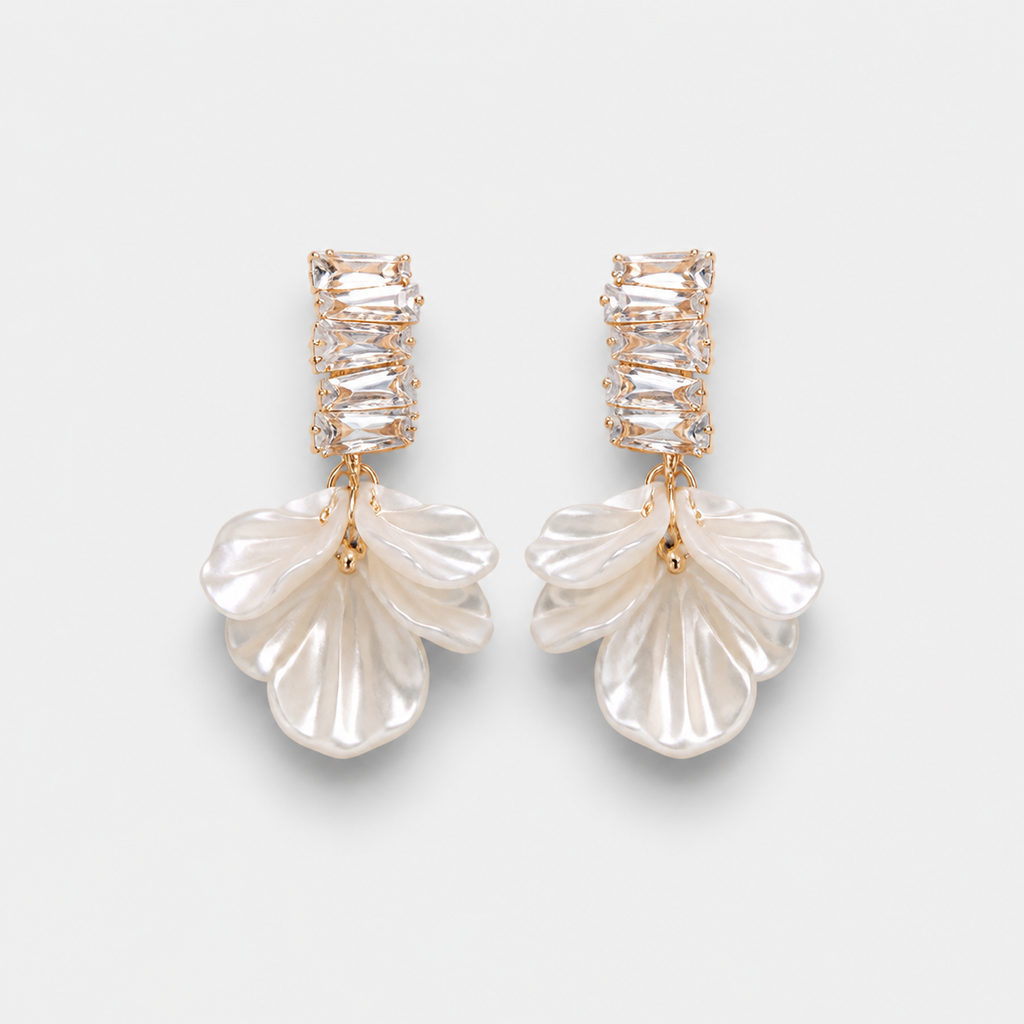 Elegant Gold Petal Earrings