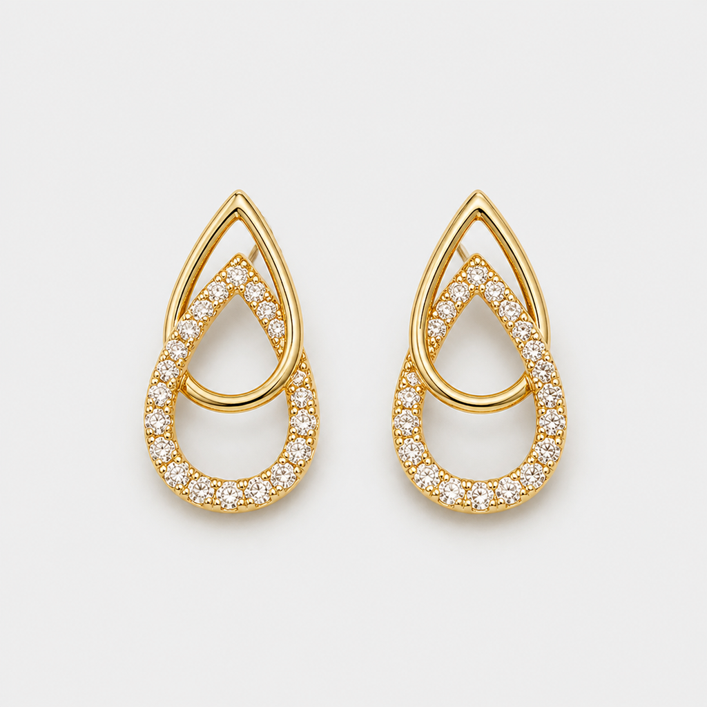 Lin Teardrop Link Earrings