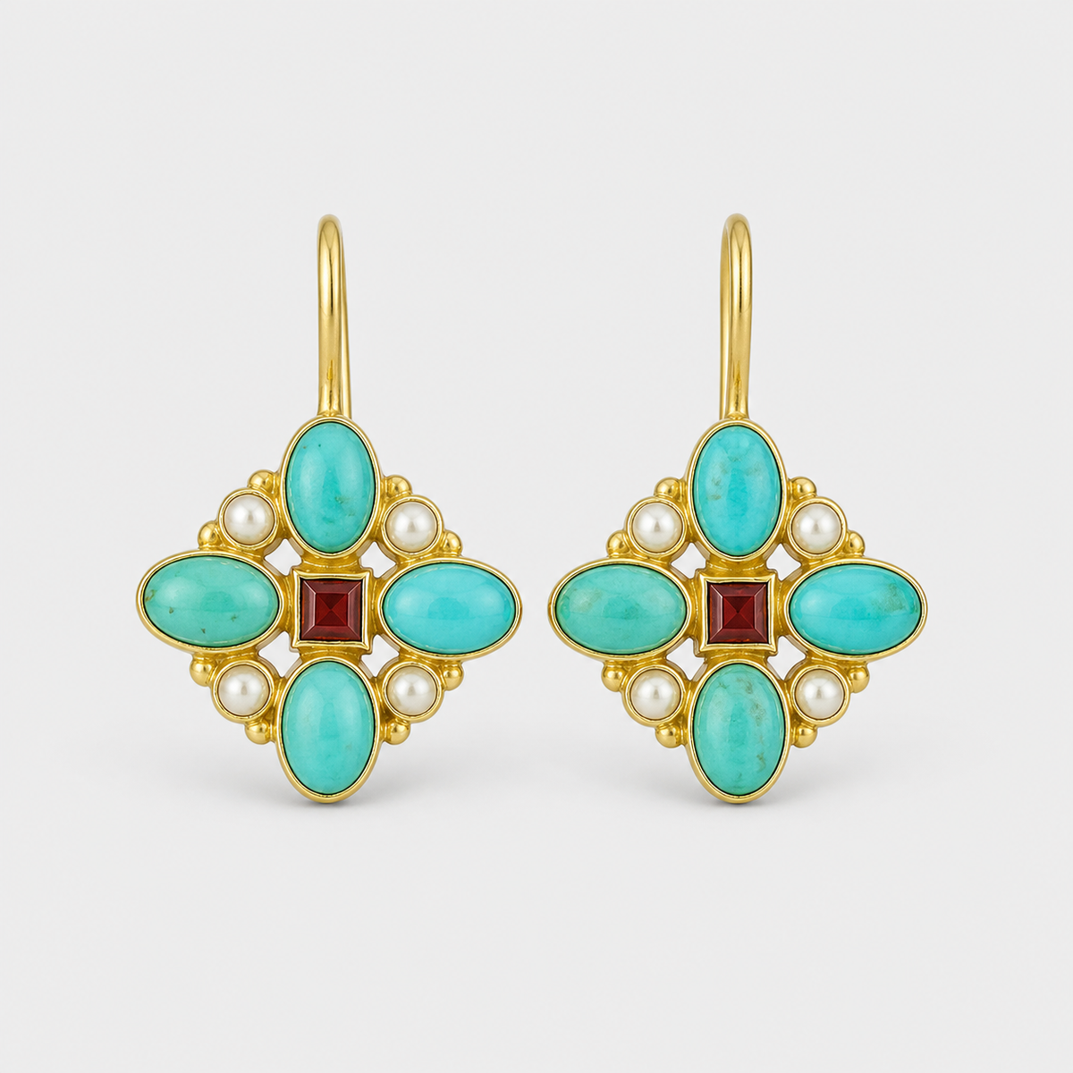 Creative Ethnic Style Turquoise Earring