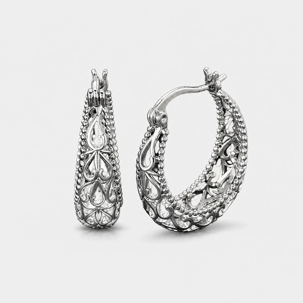 Antique Hollow Basket Earrings