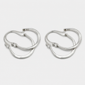 Vintage Silver Hoop Earrings