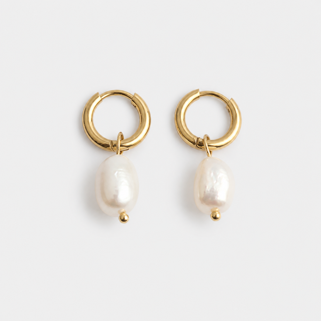 Elegant Pearl Drop Earrings